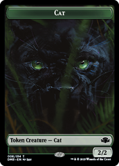 Elephant // Cat (008) Double-Sided Token [Dominaria Remastered Tokens] | Enigma On Main