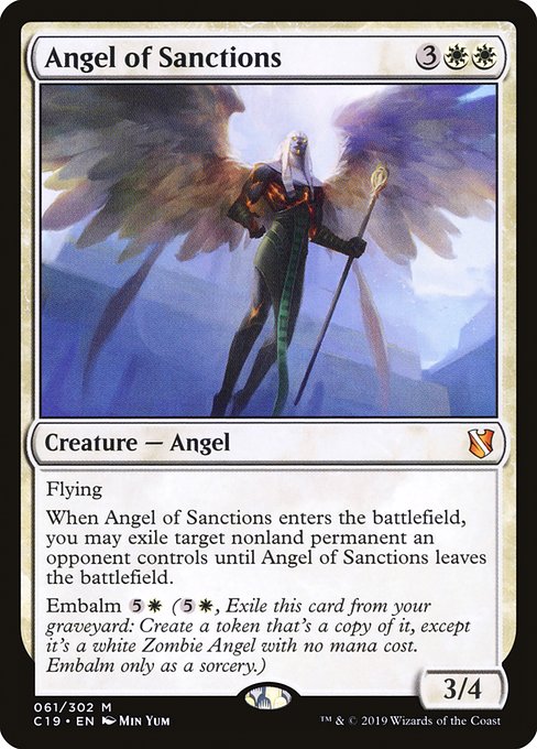 Angel of Sanctions [Commander 2019] | Enigma On Main