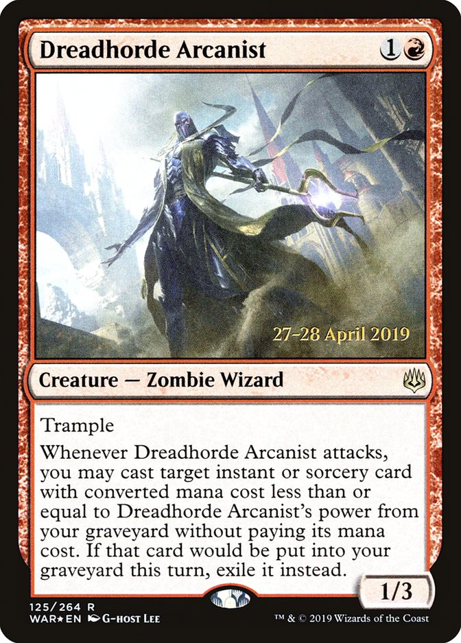 Dreadhorde Arcanist  [War of the Spark Prerelease Promos] | Enigma On Main