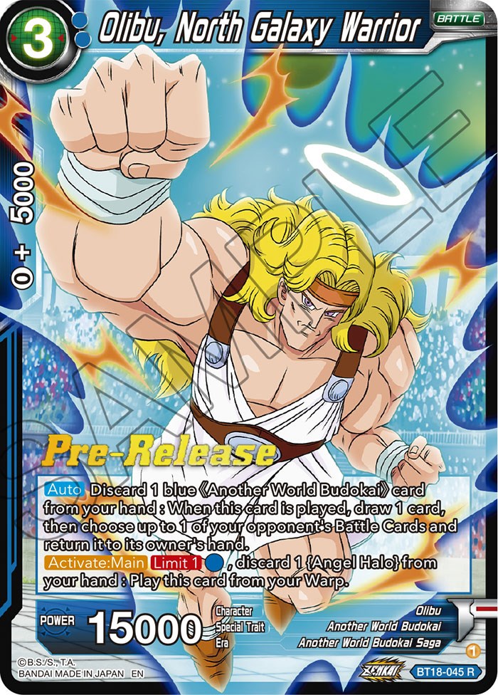 Olibu, North Galaxy Warrior (BT18-045) [Dawn of the Z-Legends Prerelease Promos] | Enigma On Main