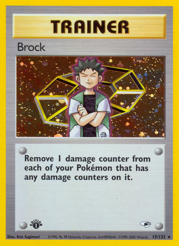 Brock (15/132) [Gym Heroes 1st Edition] | Enigma On Main