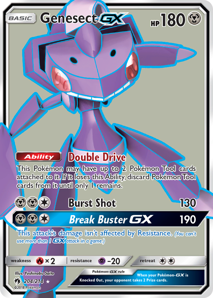 Genesect GX (204/214) [Sun & Moon: Lost Thunder] | Enigma On Main