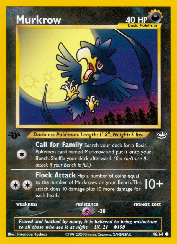 Murkrow (46/64) [Neo Revelation 1st Edition] | Enigma On Main