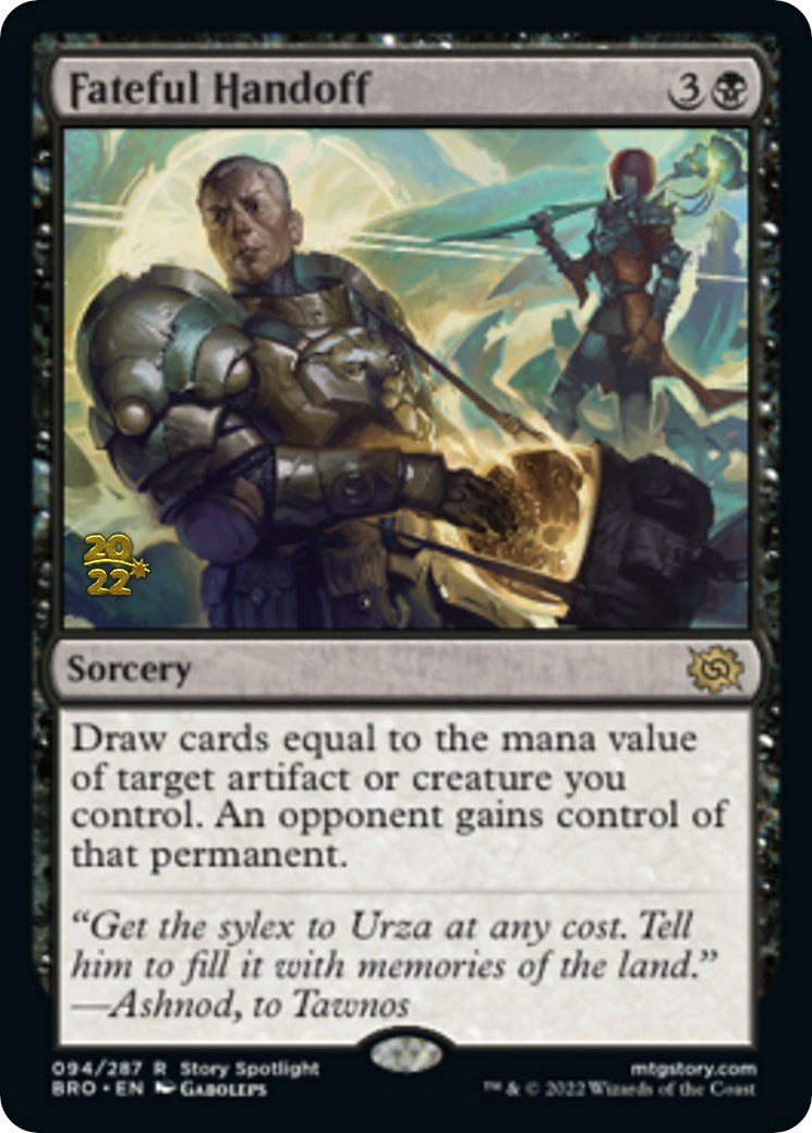 Fateful Handoff [The Brothers' War: Prerelease Promos] | Enigma On Main