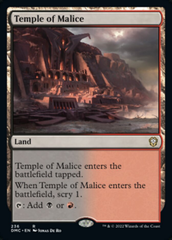 Temple of Malice [Dominaria United Commander] | Enigma On Main