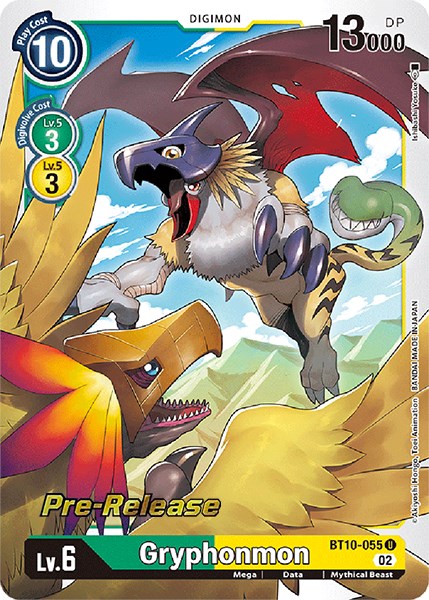 Gryphonmon [BT10-055] [Xros Encounter Pre-Release Cards] | Enigma On Main