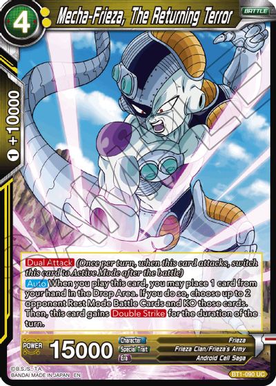 Mecha-Frieza, The Returning Terror (Reprint) (BT1-090) [Battle Evolution Booster] | Enigma On Main