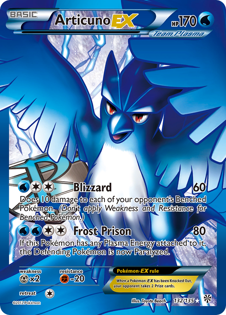 Articuno EX (132/135) [Black & White: Plasma Storm] | Enigma On Main