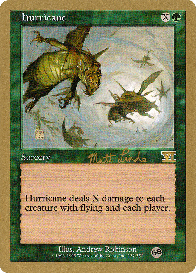 Hurricane (Matt Linde) (SB) [World Championship Decks 1999] | Enigma On Main