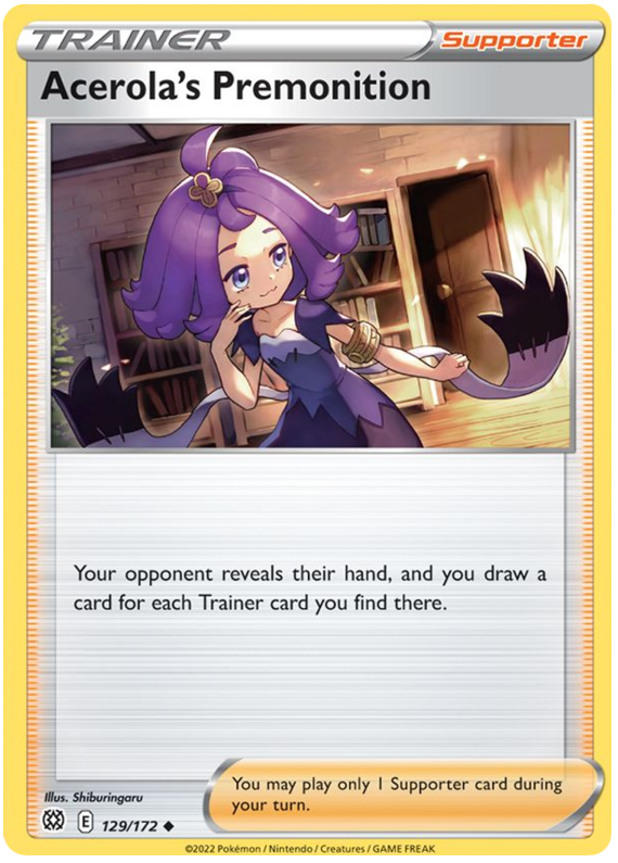 Acerola's Premonition (129/172) [Sword & Shield: Brilliant Stars] | Enigma On Main