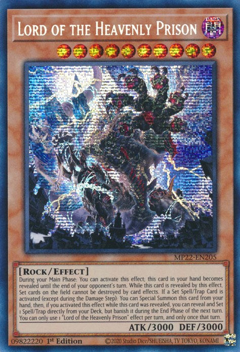 Lord of the Heavenly Prison [MP22-EN205] Prismatic Secret Rare | Enigma On Main