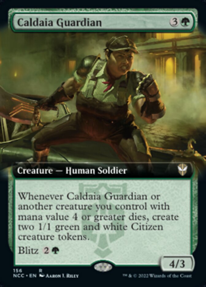 Caldaia Guardian (Extended Art) [Streets of New Capenna Commander] | Enigma On Main