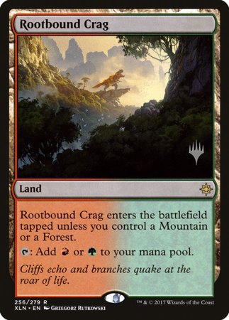 Rootbound Crag [Ixalan Promos] | Enigma On Main