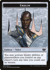 Teferi, Temporal Archmage Emblem // Zombie (011/036) Double-sided Token [Commander 2014 Tokens] | Enigma On Main