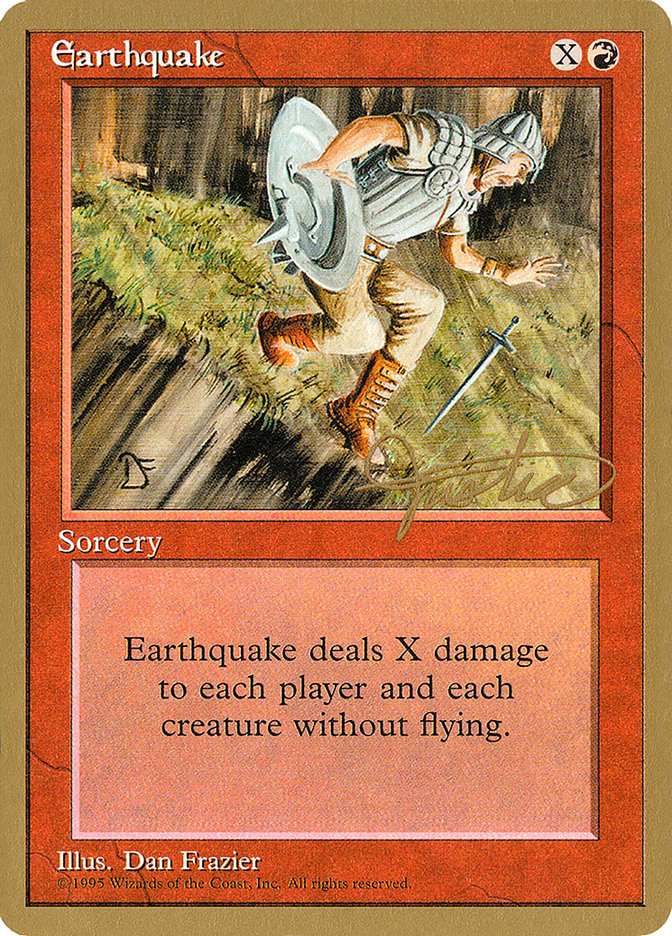 Earthquake (Mark Justice) [Pro Tour Collector Set] | Enigma On Main