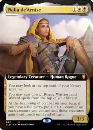 Nalia de'Arnise (Extended Art) [Commander Legends: Battle for Baldur's Gate] | Enigma On Main