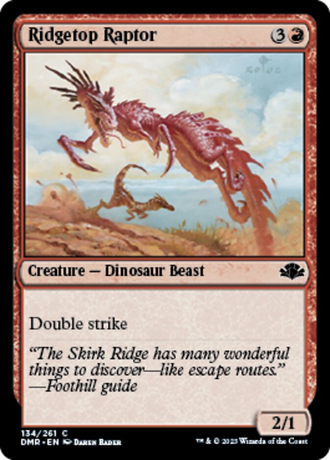 Ridgetop Raptor [Dominaria Remastered] | Enigma On Main