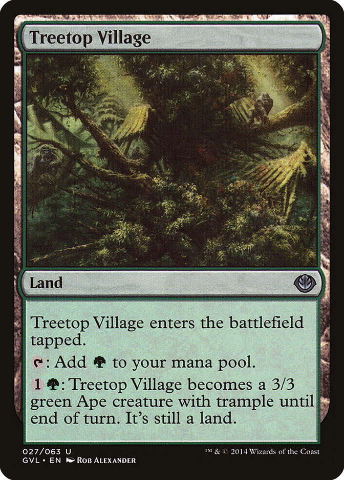 Treetop Village (Garruk vs. Liliana) [Duel Decks Anthology] | Enigma On Main