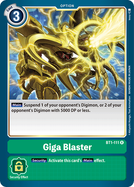 Giga Blaster [BT1-111] [Release Special Booster Ver.1.0] | Enigma On Main