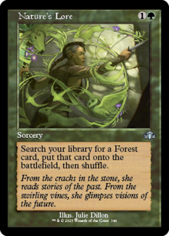 Nature's Lore (Retro) [Dominaria Remastered] | Enigma On Main
