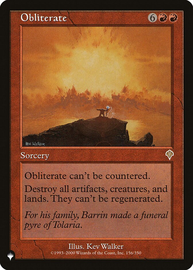 Obliterate [The List] | Enigma On Main