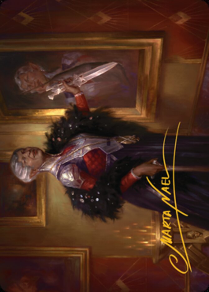 Evelyn, the Covetous Art Card (Gold-Stamped Signature) [Streets of New Capenna Art Series] | Enigma On Main