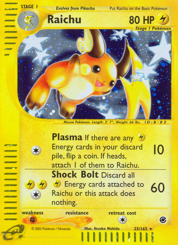 Raichu (25/165) [Expedition: Base Set] | Enigma On Main