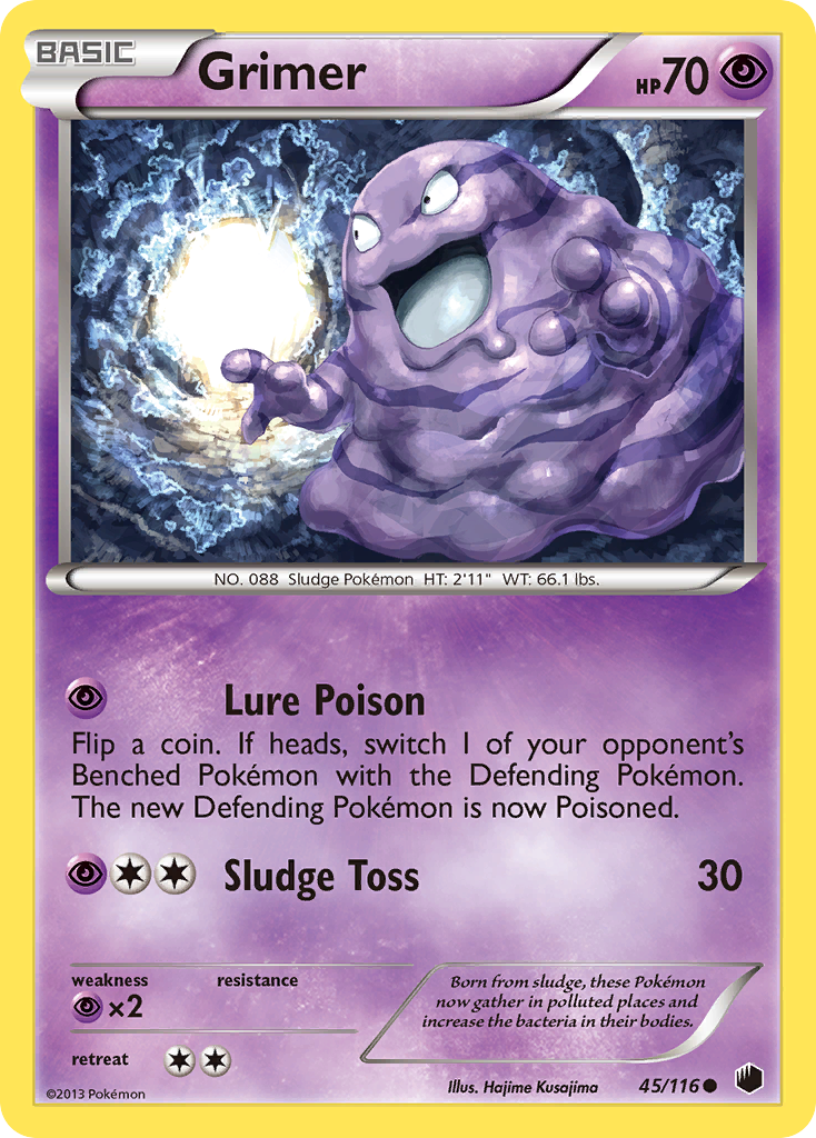 Grimer (45/116) [Black & White: Plasma Freeze] | Enigma On Main