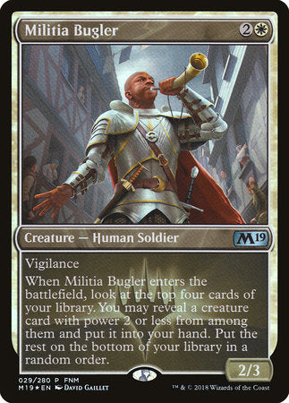 Militia Bugler [Core Set 2019 Promos] | Enigma On Main