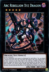 Arc Rebellion Xyz Dragon [PHRA-EN041] Secret Rare | Enigma On Main