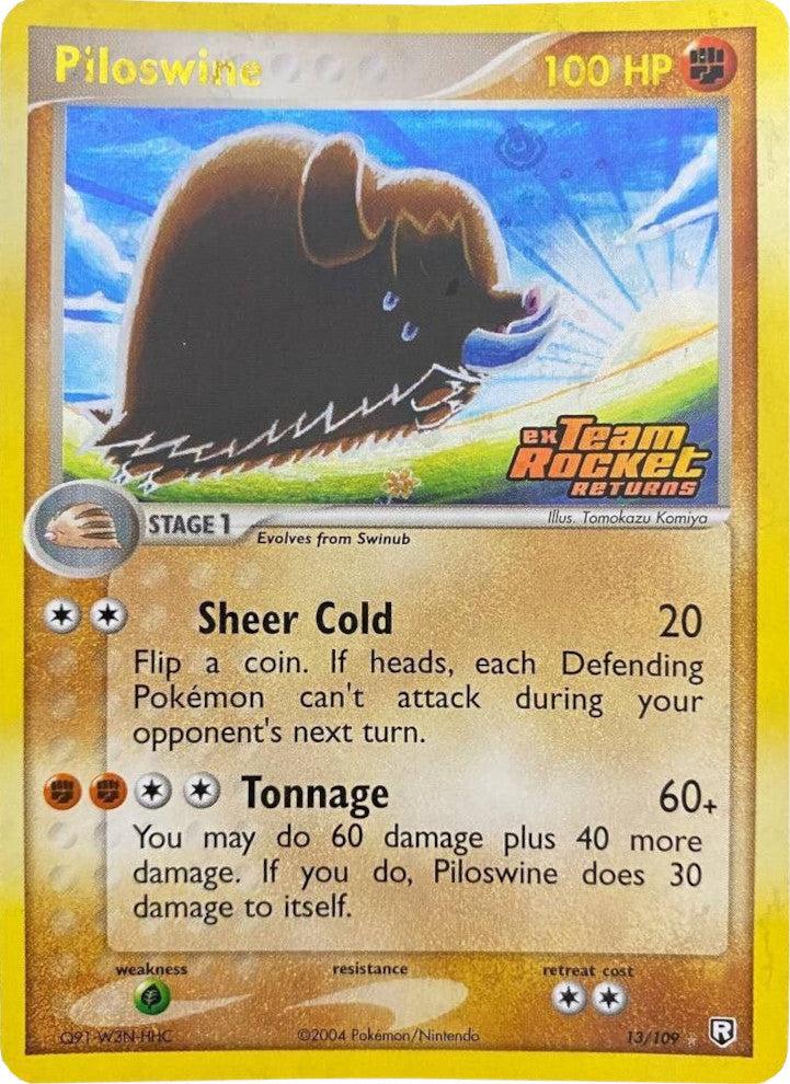 Piloswine (13/109) (Stamped) [EX: Team Rocket Returns] | Enigma On Main