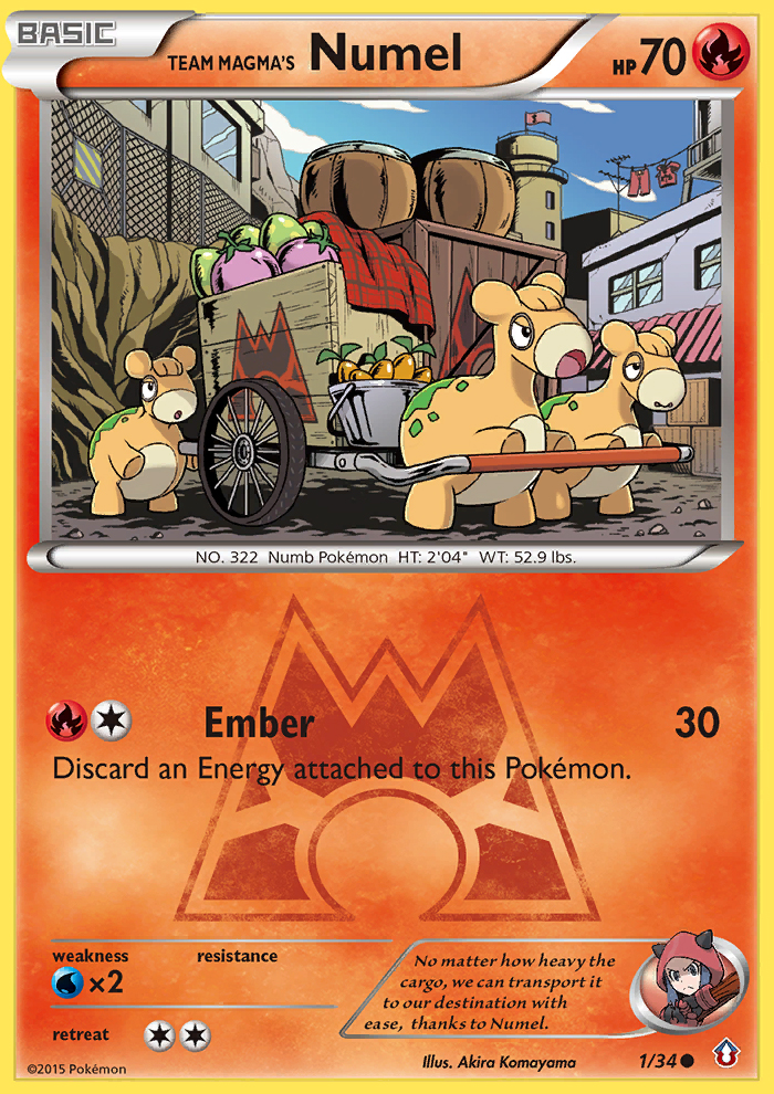 Team Magma's Numel (1/34) [XY: Double Crisis] | Enigma On Main