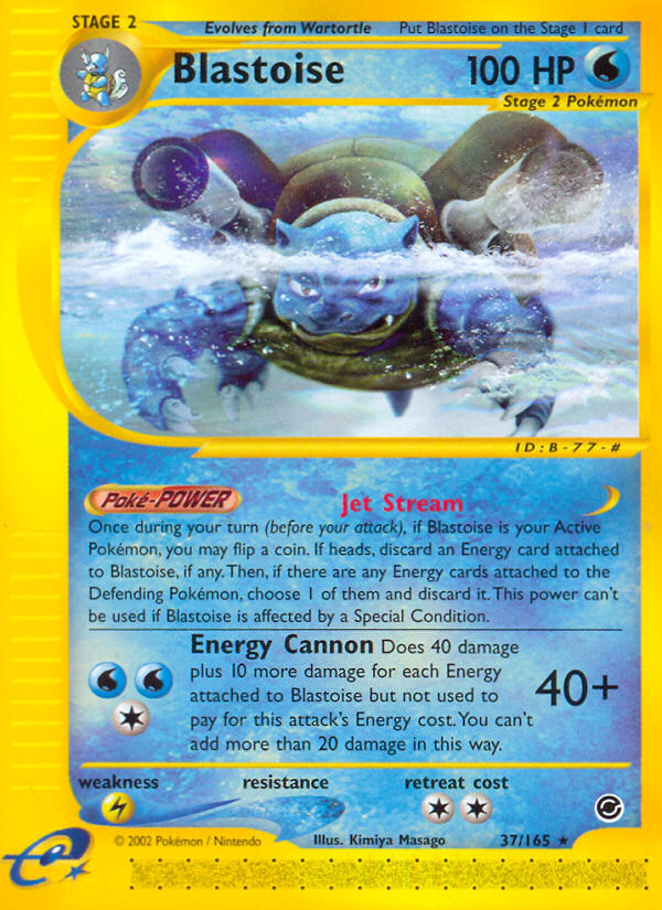 Blastoise (37/165) [Expedition: Base Set] | Enigma On Main