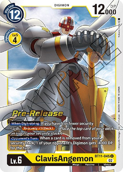 ClavisAngemon [BT11-045] [Dimensional Phase Pre-Release Promos] | Enigma On Main