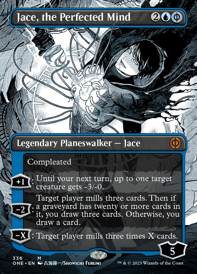 Jace, the Perfected Mind (Borderless Manga) [Phyrexia: All Will Be One] | Enigma On Main