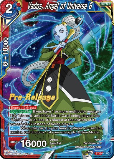 Vados, Angel of the Universe 6 (BT16-141) [Realm of the Gods Prerelease Promos] | Enigma On Main