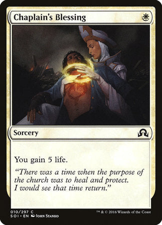 Chaplain's Blessing [Shadows over Innistrad] | Enigma On Main