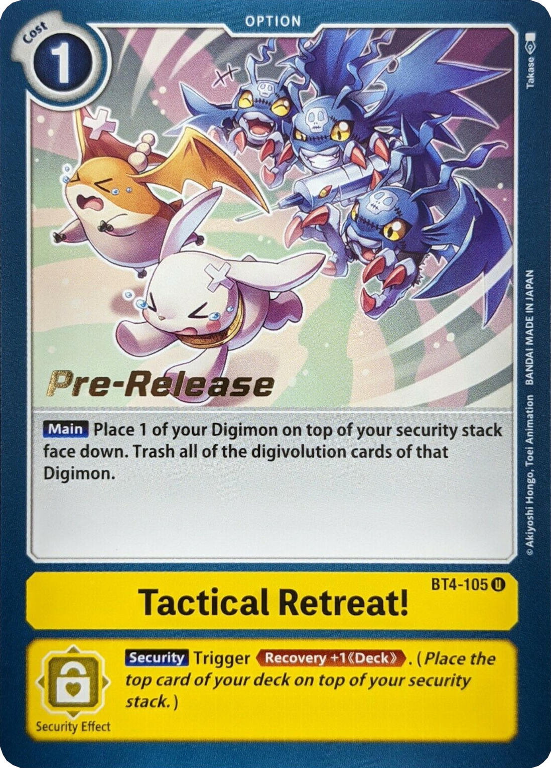 Tactical Retreat! [BT4-105] [Great Legend Pre-Release Promos] | Enigma On Main