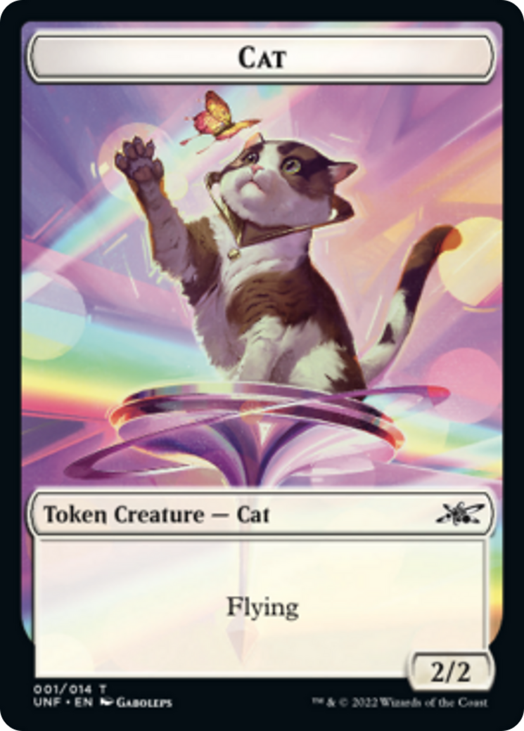 Cat // Storm Crow Double-sided Token [Unfinity Tokens] | Enigma On Main