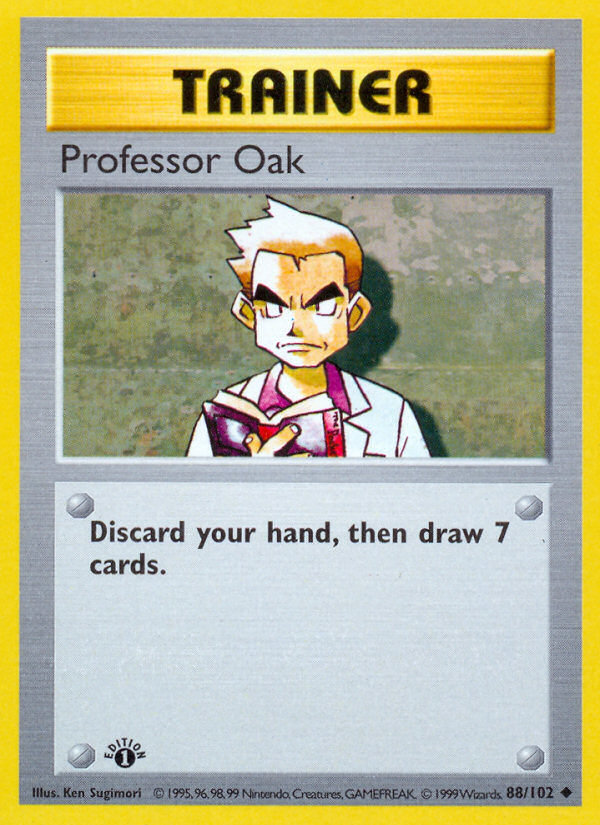 Professor Oak (88/102) (Shadowless) [Base Set 1st Edition] | Enigma On Main