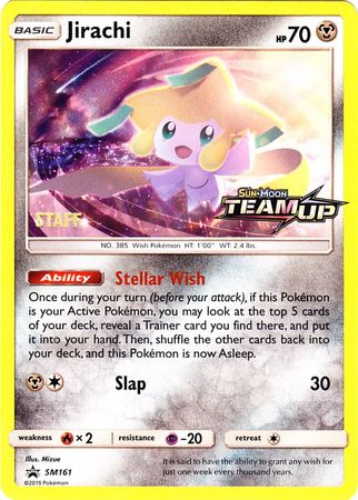 Jirachi (SM161) (Staff) [Sun & Moon: Black Star Promos] | Enigma On Main