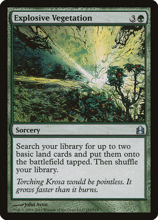 Explosive Vegetation [Commander 2011] | Enigma On Main