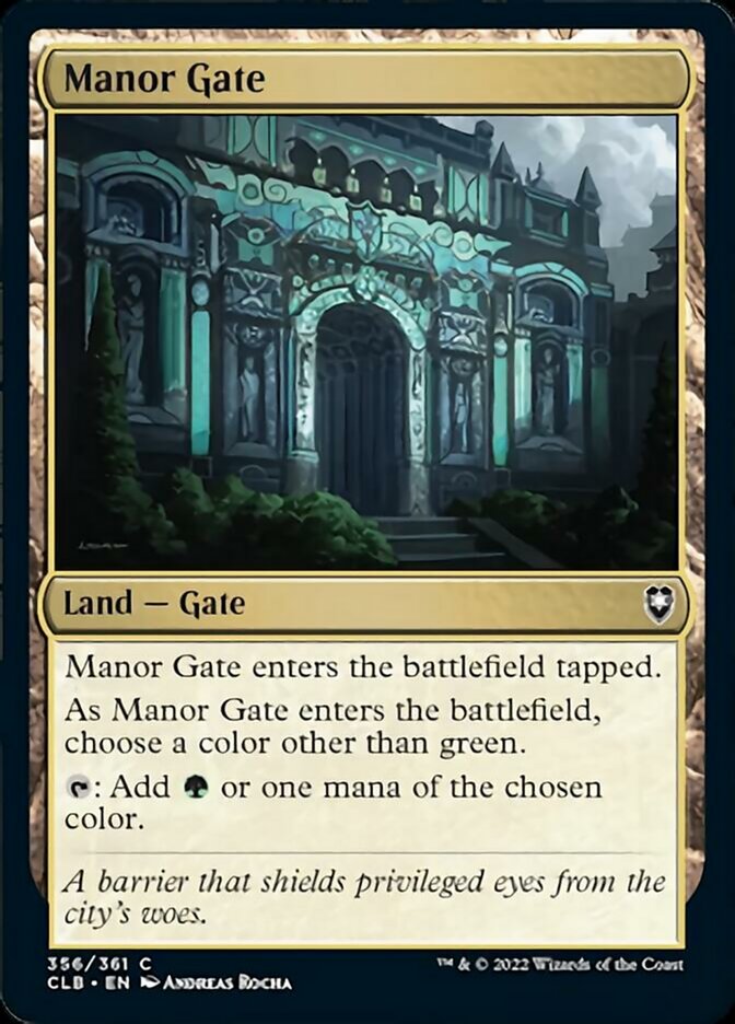 Manor Gate [Commander Legends: Battle for Baldur's Gate] | Enigma On Main