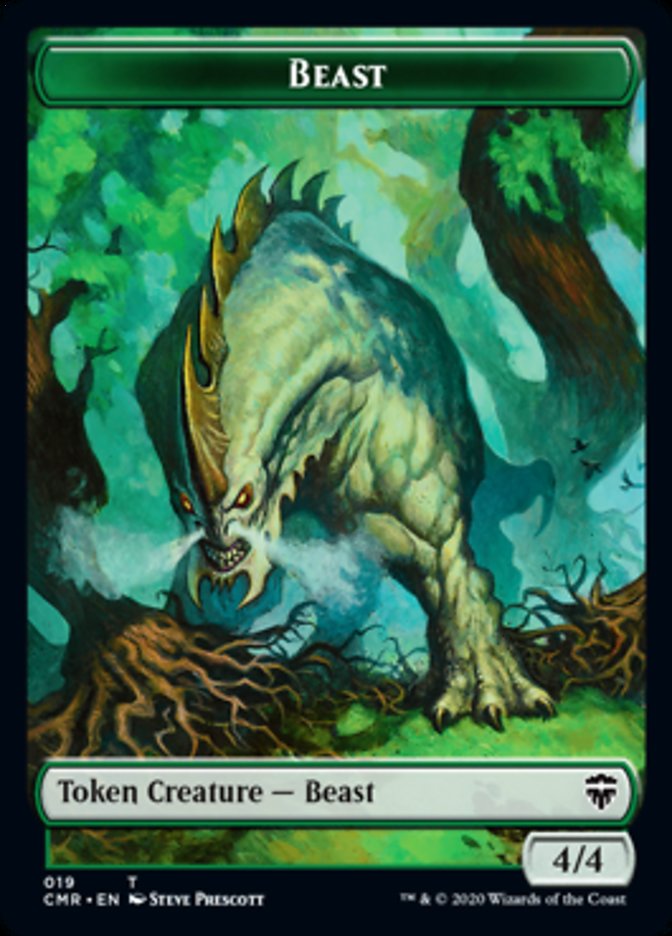 Beast (18) // Beast Token (19) [Commander Legends Tokens] | Enigma On Main
