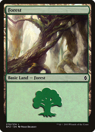 Forest (270) [Battle for Zendikar] | Enigma On Main