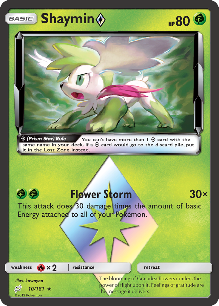 Shaymin (10/181) (Prism Star) [Sun & Moon: Team Up] | Enigma On Main