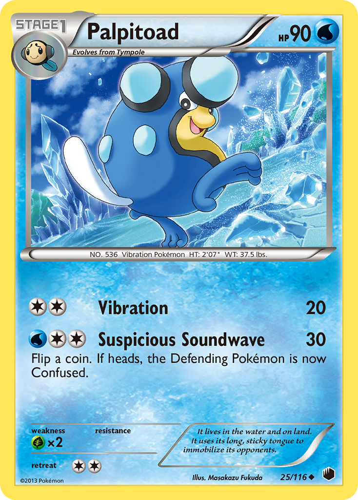 Palpitoad (25/116) [Black & White: Plasma Freeze] | Enigma On Main