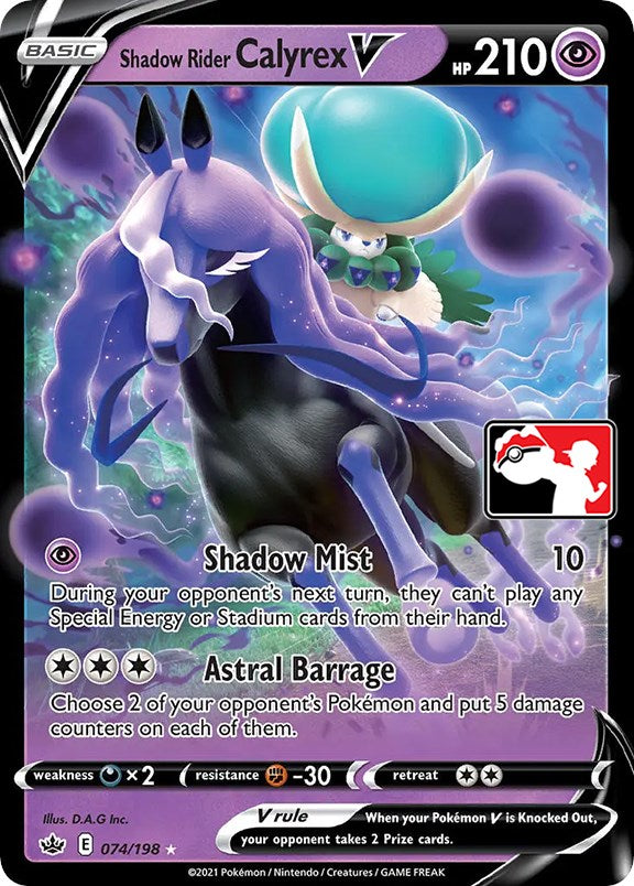 Shadow Rider Calyrex V (074/198) [Prize Pack Series One] | Enigma On Main