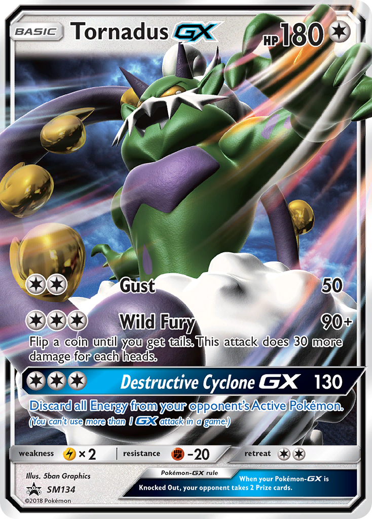 Tornadus GX (SM134) [Sun & Moon: Black Star Promos] | Enigma On Main