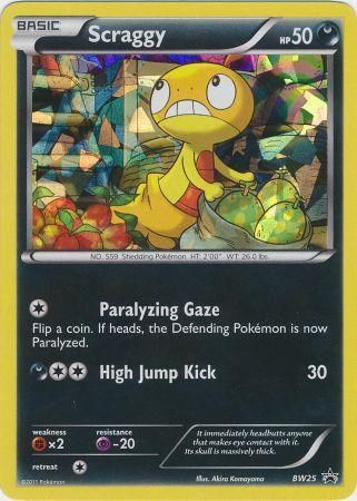 Scraggy (BW25) (Cracked Ice Holo) [Black & White: Black Star Promos] | Enigma On Main